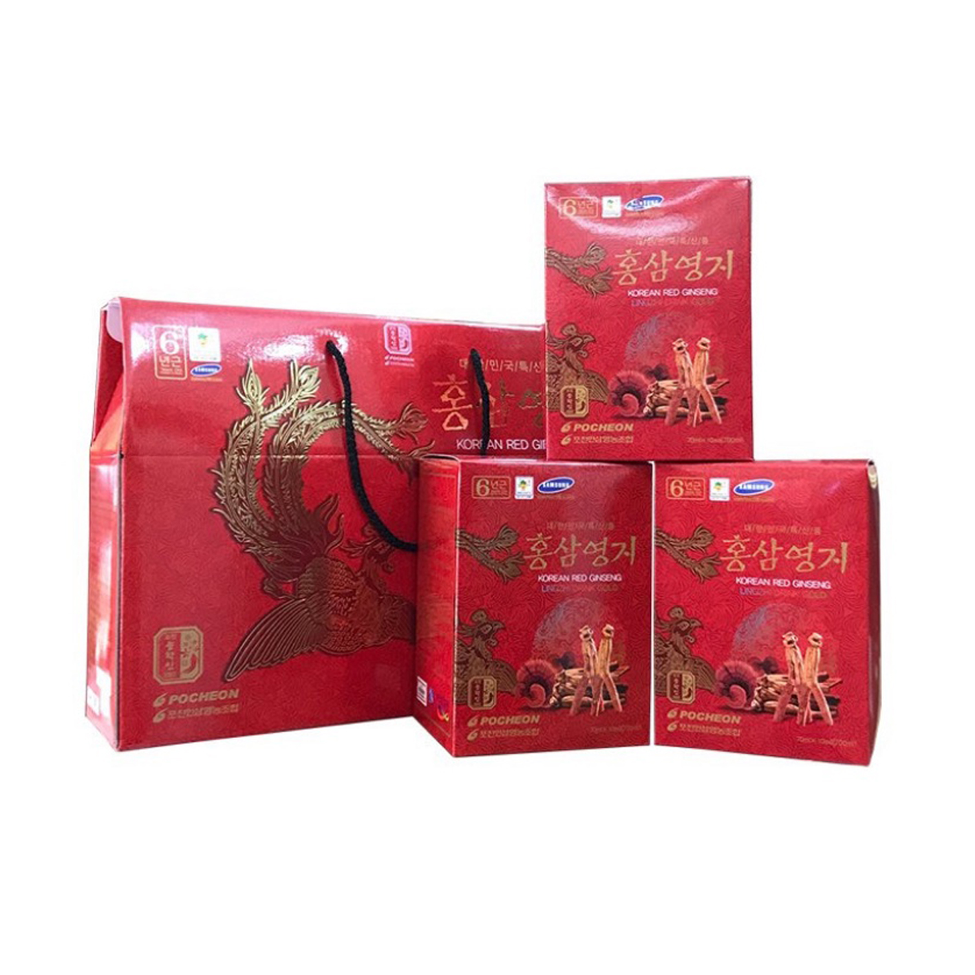 Nước Hồng Sâm Linh Chi Pocheon Hyolim Hàn Quốc hộp 30 gói * 70ml