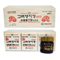 Cao Linh Chi Youngji Hàn Quốc hộp trắng 3 lọ * 120g = 360g (Korean Longevity Mushroom Extract Gold)