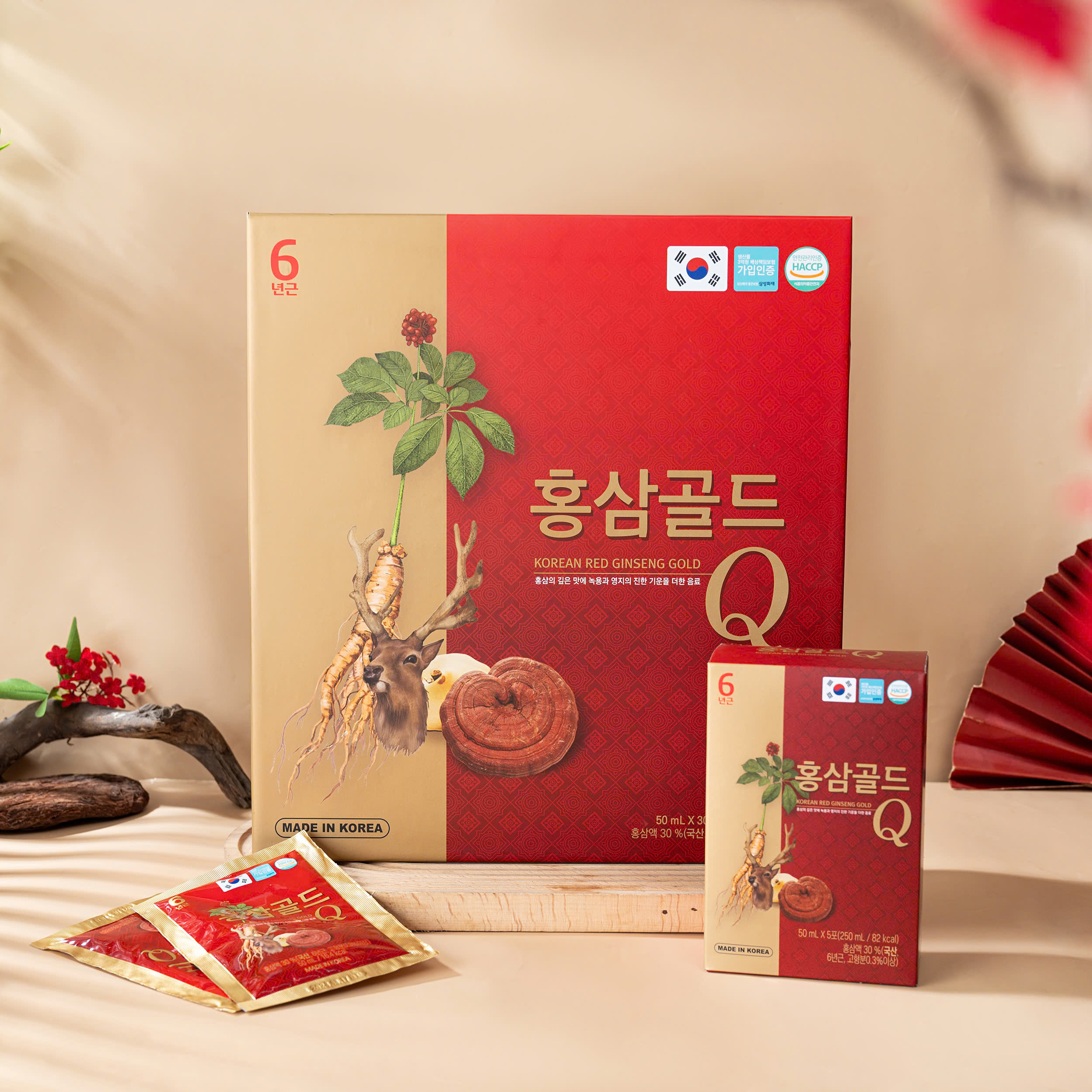 Nước Hồng Sâm Q Hàn Quốc hộp 30 gói x 70ml