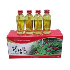 Nước Sâm có củ KORINSAM Hàn Quốc hộp 10 chai * 120ml (Korean Ginseng Drink Gold)
