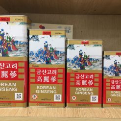 Hồng Sâm củ khô WOOSHIN Hàn Quốc hộp 37,5g loại 5 củ (WOOSHIN Korean Ginseng)