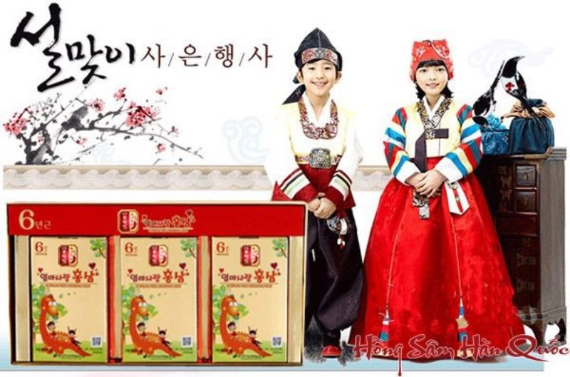 nước hồng sâm cho trẻ em