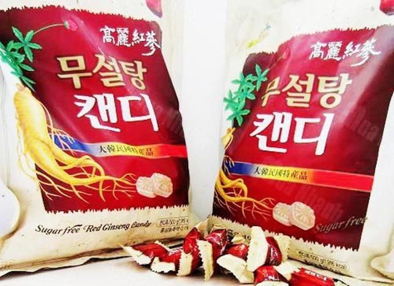 kẹo hồng sâm hàn quốc không đường