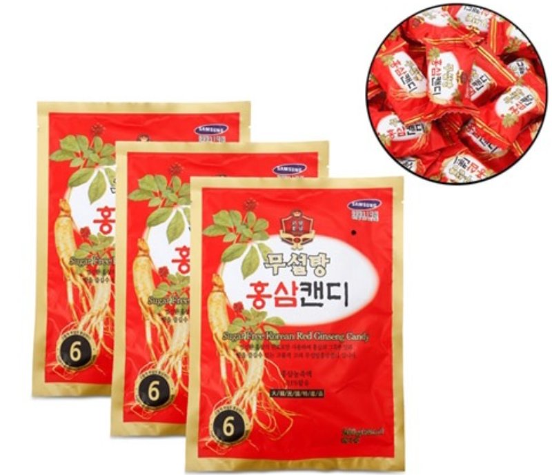 kẹo hồng sâm hàn quốc không đường