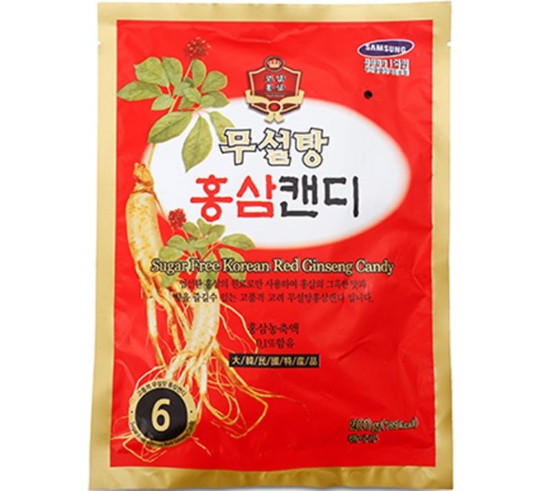 kẹo hồng sâm hàn quốc không đường