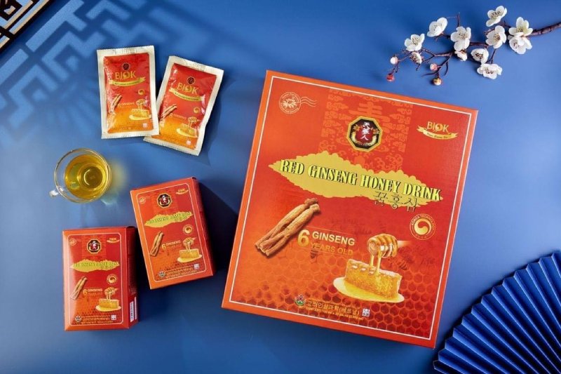 nước hồng sâm mật ong hàn quốc