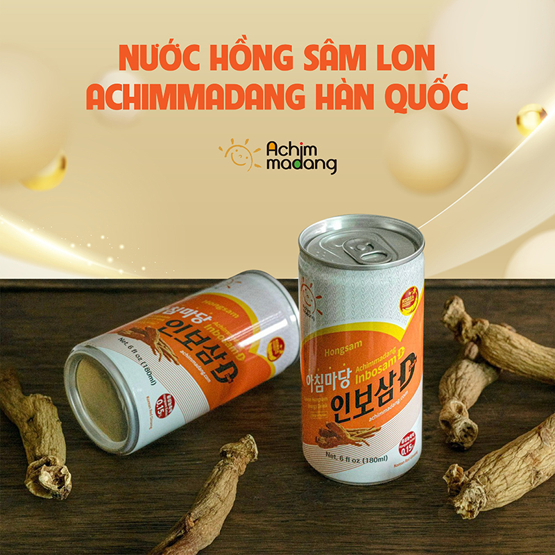 nước hồng sâm lon Achimmadang Hàn Quốc