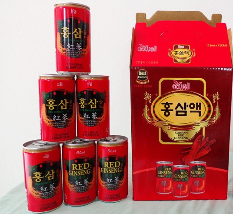 Nước uống hồng sâm lon