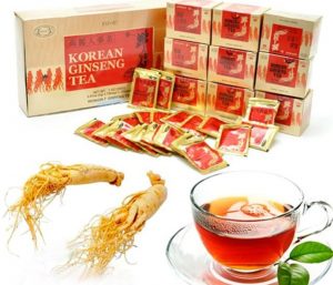 pha trà nhân sâm Hàn Quốc