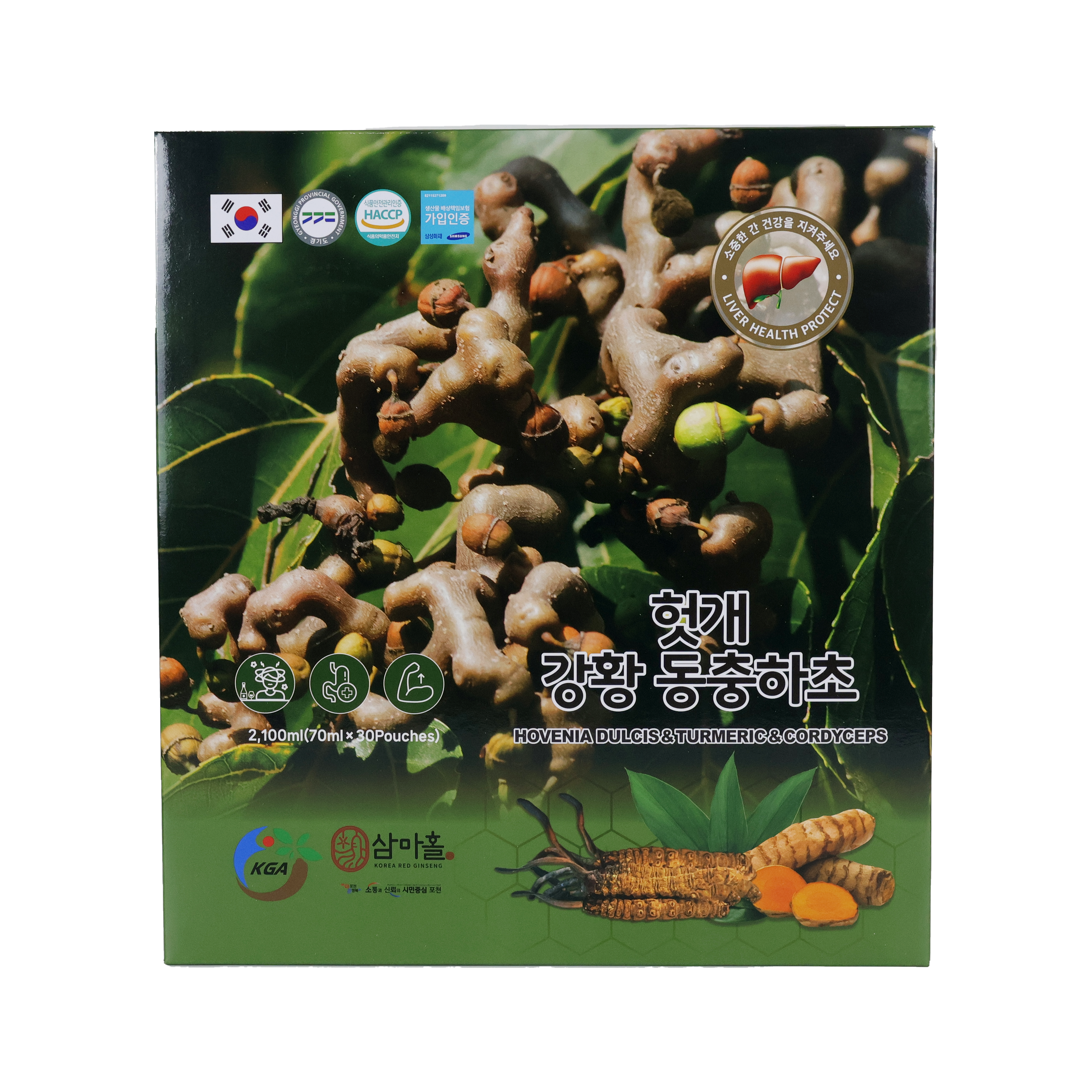Nước Bổ Gan Đông Trùng Nghệ 30 gói- KGA Hàn Quốc