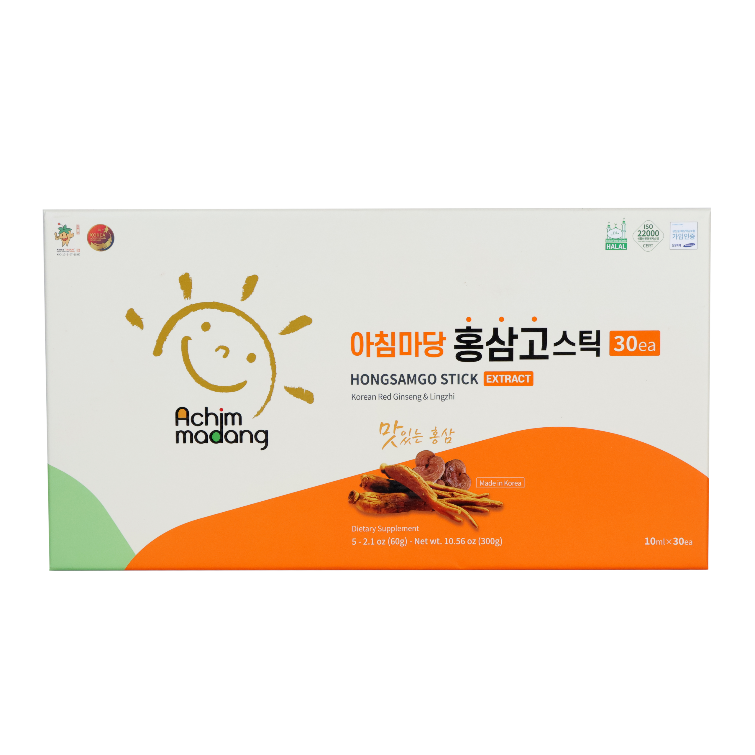 Cao Hồng Sâm Linh Chi Achimmadang Hàn Quốc Hộp 30 Gói Stick